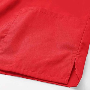 Uniforme de gommage pour filles de couleur rouge chemise à demi-manches unie avec pantalon confortable uniformes de vêtements d'hôpital - Product Image 5