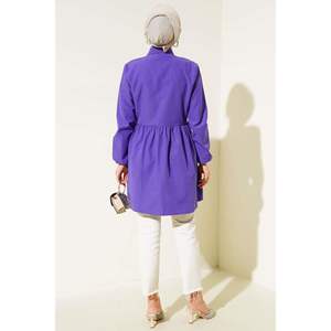 เสื้อ/เสื้อลูกไม้ด้านหน้าสีม่วงของผู้หญิง - Product Image 1