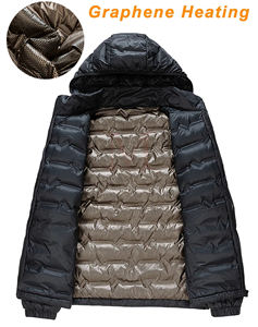 Chaqueta de invierno para hombre, sombrero, desmontable, acolchado, calefacción de grafeno, cálido, con capucha, rompevientos disponible 2024 - Product Image 5