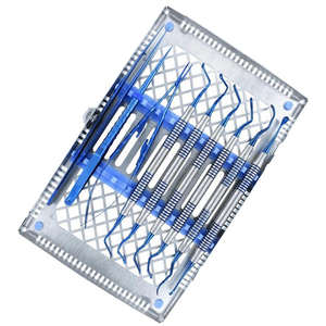 Kit Básico de Microcirugía Oral de Acero Azul de 10 Piezas, Juego de Instrumentos Periodontales Manuales con Certificación CE - Product Image 1