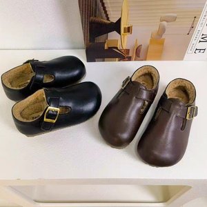 Zapatos Planos de Mujer con una Sola Correa, Suela Plana de PU, Plantilla de Gamuza Cómoda, Sin Cordones, de Goma, Punta Redonda, para Otoño - Product Image 5