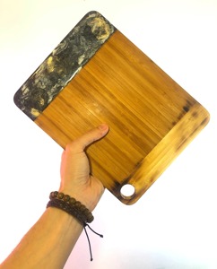 Tabla de Cortar de Madera Moderna, Tabla Artesanal Bellamente Detallada, Perfecta para la Mesa de la Cocina y Restaurantes, de la India - Product Image 6