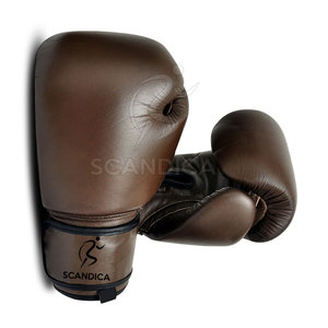 Gants de boxe en cuir lacés SCANDICA GEAR, haute couture, haute qualité, vente en gros, pour l'entraînement sportif, couleurs personnalisées - Product Image 2