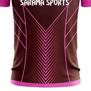 Vente en gros de vêtements de sport avec logo personnalisé T-shirt polo à manches courtes en polyester 100% à séchage rapide pour hommes, maillot de cricket - Product Image 6