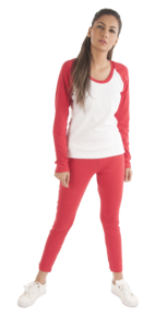 Mallas de yoga informales de alta calidad para mujer, diseño sólido con rayas de doble cara, tela orgánica de talla grande - Product Image 2