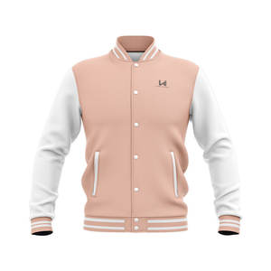 Chaqueta Universitaria de Béisbol Vintage Personalizada para Hombre, Chaqueta Bomber Casual con Parches de Cuero, Bordado, Botones, Hecha de Tela de Lana Tejida - Product Image 2