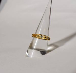 Anillo de Piedras Preciosas Chapado en Oro de 18K de Alta Calidad R-10499, Joyería Clásica para Mujer para Fiestas, Precio de Fábrica, Tailandia Bella - Product Image 1