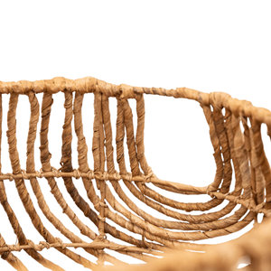 Vente en gros de panier en jacinthe d'eau panier de rangement en osier fait à la main organisateur décoratif panier écologique naturel pour la décoration intérieure - Product Image 6