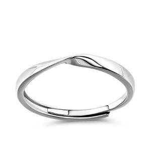Bague d'éternité en argent sterling plaqué rhodium Jeulia - Bague romantique tendance pour femmes - Product Image 1