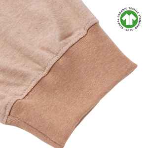 Pantalones para correr de algodón orgánico para mujer-Heirloom Brown, 5,4 oz Jersey, transpirable, suave, con cintura elástica y puños acanalados - Product Image 6