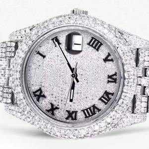 Export Quality Exquisite <b>Mens</b> Fine Jewelry Collection Baguette Lab Grown Diamond <b>Watches</b> Available <b>for</b> Affordable Price - Product Image 1