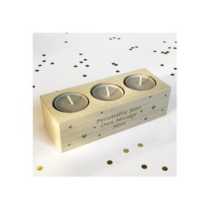 Grand bougeoir pilier en bois massif poli pour la maison et Noël pour la décoration de table de salon - Product Image 6