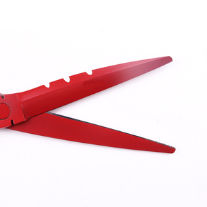 สีแดงมีดโกนที่ทันสมัยสำหรับมืออาชีพกรรไกรทำเองด้ามจับกรรไกรช่างตัดผมที่ดีที่สุด - Product Image 6