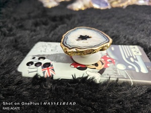 Natural Agate Stone Pop Up <b>Phone</b> Grip <b>Holder</b> Adhesive <b>Phone</b> Stand <b>Finger</b> Grip Mobile <b>Phone</b> Accessory Wholesale - Product Image 5