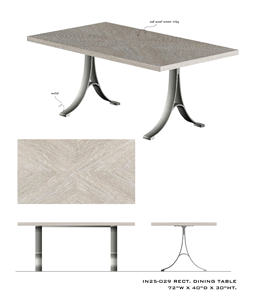 BASE DE SALLE À MANGER RECT MEUBLES DE SALLE À MANGER pour vivre pour manger - Product Image 1