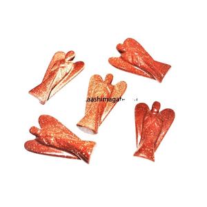 Gros Naturel Rouge Or Quartz Ange Sculptures Figurines Religieuses Cristal Artisanat Reiki Roches Fée Pierre Précieuse Ange Sculpture - Product Image 2