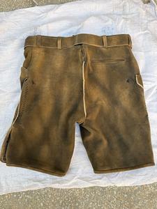 เทศกาลอ็อกโทเบอร์เฟสต์, เยอรมนี, ชุดพื้นเมือง, กางเกงหนังกลับ, กางเกงขาสั้นพร้อมเข็มขัด สีน้ำตาล - Product Image 2