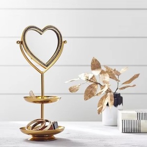 Soporte de joyería con diseño de corazón para pendientes, collares, anillos, organizador bonito y elegante para tocador y vestidor - Product Image 4