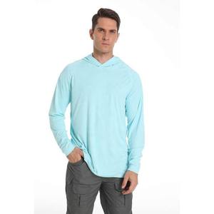 RTS resistente al olor Upf 50 + protección solar que absorbe la humedad poliéster Spandex hombres manga larga malla ventilada Uv sol pesca camisas - Product Image 2