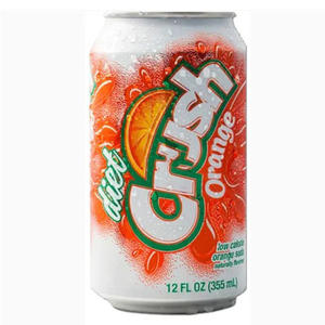 Crush Orange Soda 355ml puede embalaje a granel con ingrediente primario carbonato - Product Image 1