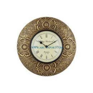 Horloge murale décorative de bureau à domicile et de salon en matériau noir et bois Horloge d'intérieur de grande taille de concepteur moderne de qualité supérieure - Product Image 6