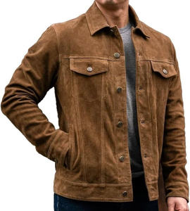Veste de moto en daim élégante pour l'hiver, imperméable et coupe-vent, écologique, construction épaisse pour un vêtement d'extérieur de haute qualité - Product Image 5