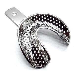 ถาดทันตกรรมพิมพ์ลายปกติแข็งพร้อมล็อคขอบทำจากสแตนเลส2025ถาดพิมพ์ฟัน - Product Image 5