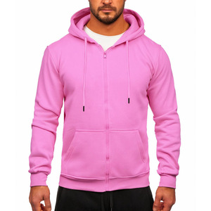 Sudadera con capucha fabricada con ropa para hombre, sudaderas con capucha de mezcla de algodón básicas de manga larga transpirables con logotipo personalizado para hombre - Product Image 1