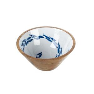 Cuenco redondeado con acabado brillante, cuenco para servir galletas de frutos secos, cuenco para servir, fideos o servidor de sopa, cuenco de madera rústico - Product Image 6