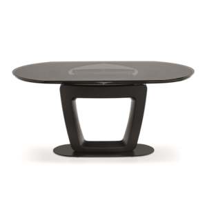 Modern Style Curved Orbital Extendable Dining <b>Table</b> Set Wooden Oval Shape Convertible and <b>Expandable</b> for Home Office Use - Product Image 1