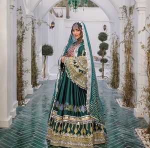 ชุดเดรสยาวสไตล์โบฮีเมียน บันจารา ชนเผ่า วินเทจ อัฟกัน คูชี สำหรับผู้หญิง แขนยาว เรียบร้อย เหมาะสำหรับงานกลางคืน สำหรับผู้ใหญ่ - Product Image 2