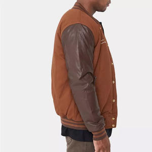 Vestes en laine avec logo personnalisé de qualité supérieure patchs brodés Vestes Letterman de baseball pour hommes Blouson bombardier de baseball pour hommes - Product Image 3