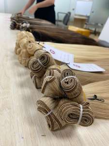 Paquetes de cabello humano vietnamita de lujo súper doble Tejido de un donante Cabello de color liso Marrón claro Encaje HD Wave Envío de DHL - Product Image 5