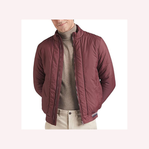 Classic Polyester-Cotton <b>Jacket</b> For <b>Men</b> Comfortable Lightweight Outdoor Warm Breathable Stylish Polyester-Cotton <b>Jacket</b> - Product Image 1