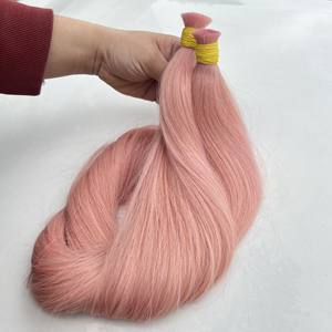 Pinky Slave De Luxe Naturel Droite Extensions de Cheveux Humains 100g Remy Cheveux Qualité Européenne Standard De Qualité Couleur Blanchie - Product Image 6