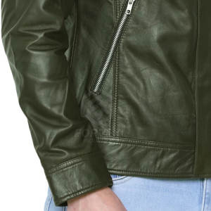 Veste en cuir professionnelle personnalisée avec logo frontal, respirante et écologique, veste d'hiver pour homme - Product Image 6