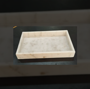 Boîte à bijoux élégante en marbre Rectangle Stockage de pierres écologiques et pièce d'accent pour la décoration intérieure - Product Image 4