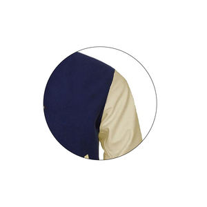 2024 OEM luxe Vintage hommes col montant en cuir blanc Letterman veste haute qualité laine haute rue coupe-vent respirant - Product Image 4