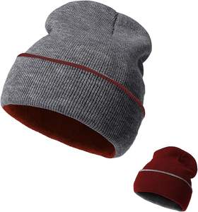 Gorro de invierno térmico unisex, gorro de punto de lana suave, diseño ligero y transpirable, perfecto para viajes deportivos y uso en frío - Product Image 3