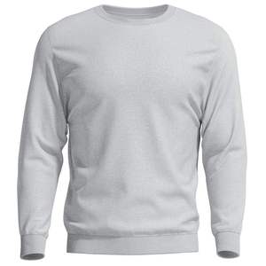 เสื้อสเวตเตอร์คอกลมแขนยาวสำหรับทุกเพศฤดูใบไม้ร่วงฤดูหนาวผ้าฝ้าย100% ระบายอากาศปรับแต่งโลโก้ - Product Image 4