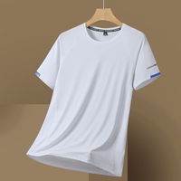 T-shirts en molleton 220g pour hommes, style streetwear, en polyester/coton délavé à l'acide, séchage rapide, nouvelle collection, vente en gros directe usine, service OEM