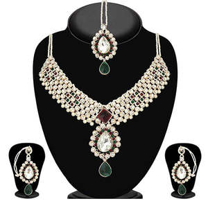 Ensemble collier Vivant Maang Tikka et pierre Fine Jewelry 1104803 - Product Image 1