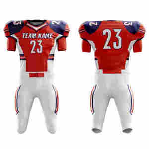 Uniforme de fútbol americano de talla grande transpirable de color y número personalizado para hombres Material de nailon/Cachemira - Product Image 1