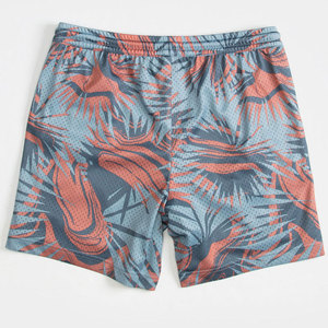 Pantalones cortos informales con estampado de malla de huevo de verano 2025 para hombre, pantalones cortos holgados transpirables de secado rápido para gimnasio, correr, playa, estilo sólido - Product Image 2