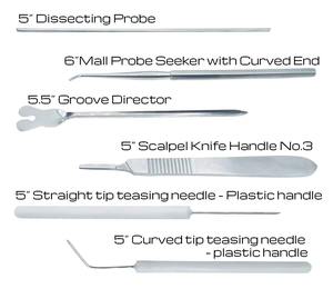 Kit de dissection en acier inoxydable avancé de 20 pièces pour étudiants en médecine anatomie laboratoire Scalper couteau poignée base Instruments chirurgicaux - Product Image 5