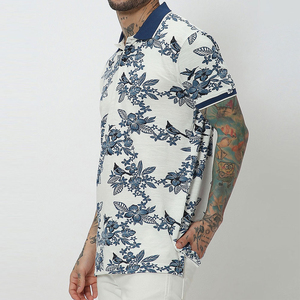 Polo à manches courtes pour homme 100% polyester Sublimation en gros Prix de gros Haute qualité Logo personnalisé Polos pour homme Vente en ligne - Product Image 3