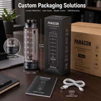 Botol Shaker Protein Elektrik 650ml Custom OEM ODM 8000RPM USB-C Rechargeable Vortex Mixer untuk Grosir Gym