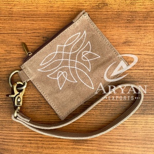 Porte-monnaie en cuir suédé véritable Porte-monnaie Boot Stich Porte-monnaie Petite nouveauté à la mode Offre Spéciale Bracelet Porte-monnaie unisexe - Product Image 1