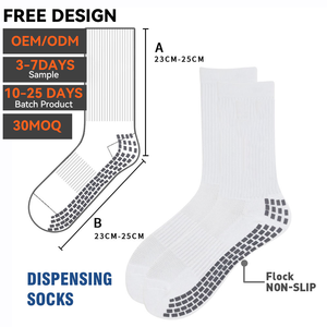 Chaussettes de yoga et de pilates antidérapantes de haute qualité avec logo personnalisé, en coton et élasthanne respirant, pour femmes, pour le fitness, le studio et les sports - Product Image 1