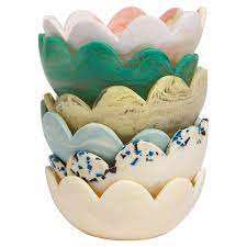 Ensaladera redondeada con acabado de resina para servir en casa, Hotel, restaurante, fiesta, vajilla, suministro de vajilla - Product Image 2